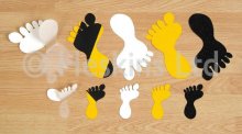 Various feet shape anti slip flooring